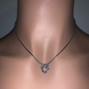 Silpada Vintage Petite OPEN HEART Necklace
